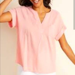 Split Envelope-Neck Top for Women - Size Small
